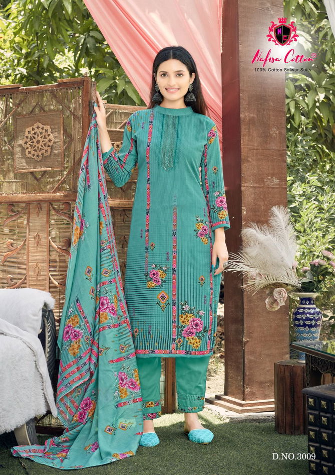 Nafisa Esra Karachi Suits Vol 3 Karachi Cotton Dress Material
